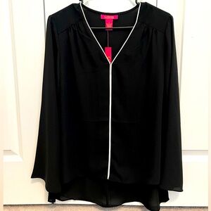 Catherine MaLandrino black blouse